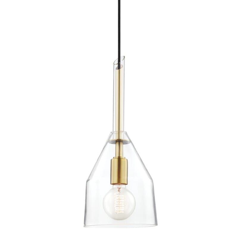 Hudson Valley Lighting Hudson Valley Lighting Mitzi Sloan 1 Light Pendant - Available in 3 Colors Aged Brass / Small H252701S-AGB