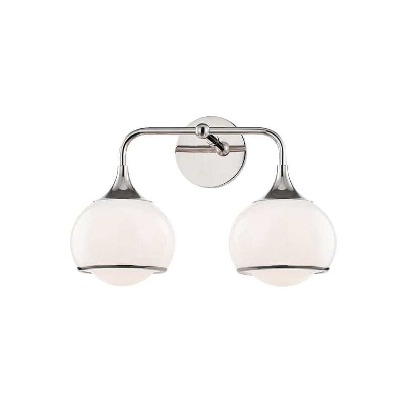 Hudson Valley Lighting Hudson Valley Lighting Mitzi Reese 2 Light Wall Sconce - Available in 3 Colors Polished Nickel H281302-PN