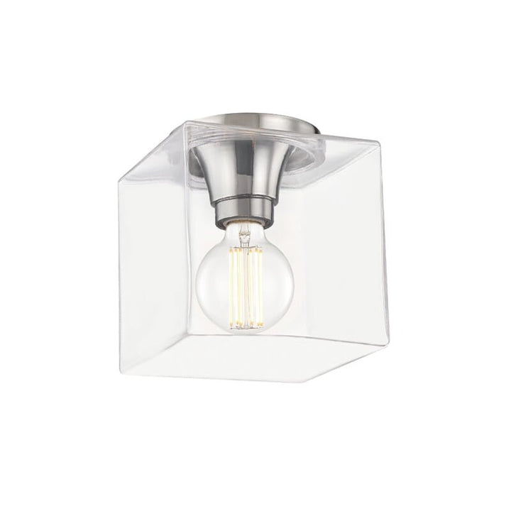 Hudson Valley Lighting Hudson Valley Lighting Mitzi Grace 1 Light Flush Mount - Square - Available in 2 Colors Polished Nickel / Small H284501SQS-PN