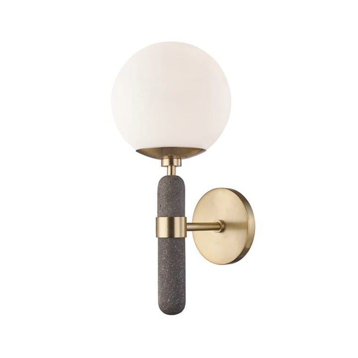 Hudson Valley Lighting Hudson Valley Lighting Mitzi Brielle 1 Light Wall Sconce - Available in 2 Colors Aged Brass H289101-AGB