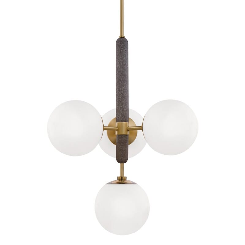 Hudson Valley Lighting Hudson Valley Lighting Mitzi Brielle 4 Light Chandelier - Available in 2 Colors Aged Brass H289804-AGB