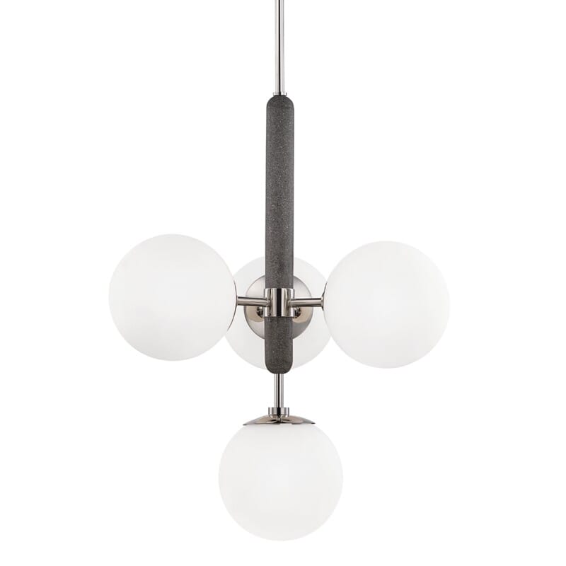 Hudson Valley Lighting Hudson Valley Lighting Mitzi Brielle 4 Light Chandelier - Available in 2 Colors Polished Nickel H289804-PN