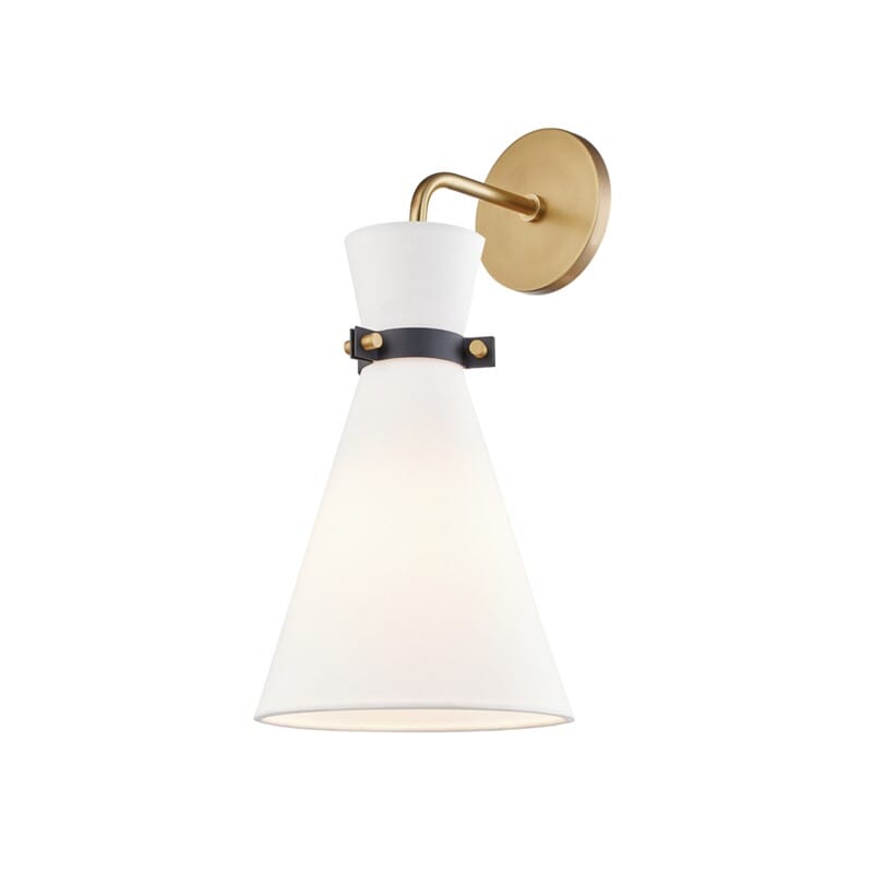 Hudson Valley Lighting Hudson Valley Lighting Mitzi Julia 1 Light Wall Sconce - Available in 2 Colors Aged Brass/Black H294101-AGB/BK