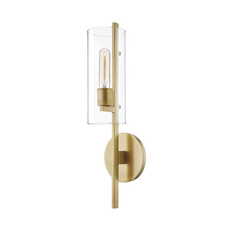Hudson Valley Lighting Hudson Valley Lighting Mitzi Ariel 1 Light Wall Sconce - Available in 3 Colors Aged Brass H326101-AGB