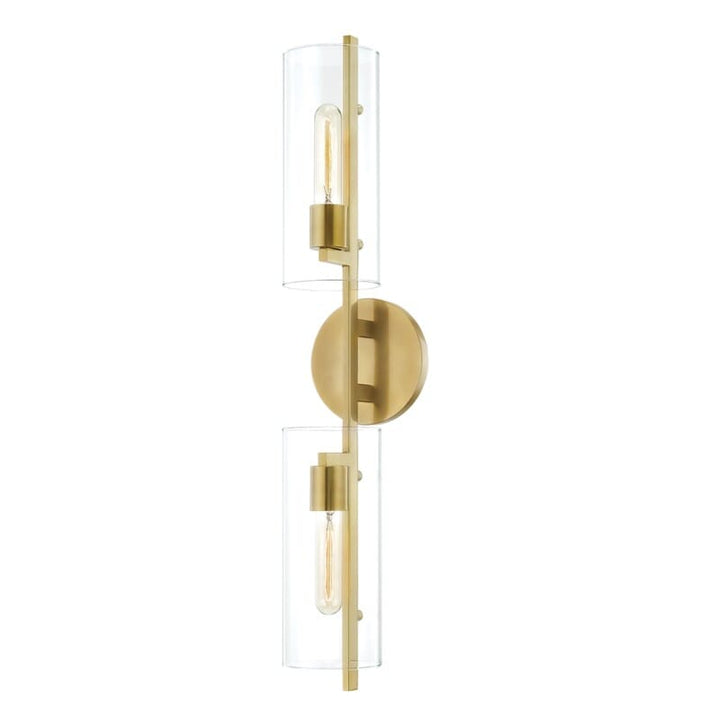 Hudson Valley Lighting Hudson Valley Lighting Mitzi Ariel 2 Light Wall Sconce - Available in 3 Colors Aged Brass H326102-AGB