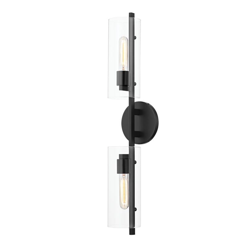 Hudson Valley Lighting Hudson Valley Lighting Mitzi Ariel 2 Light Wall Sconce - Available in 3 Colors Soft Black H326102-SBK