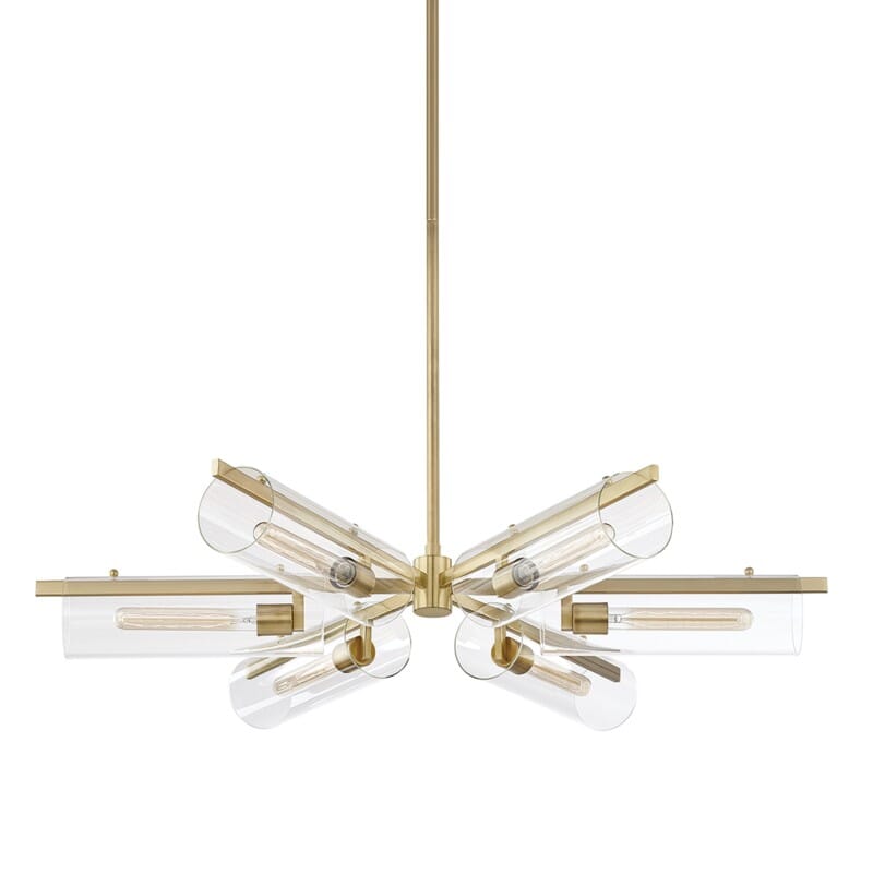 Hudson Valley Lighting Hudson Valley Lighting Mitzi Ariel 6 Light Chandelier - Available in 3 Colors Aged Brass H326806-AGB