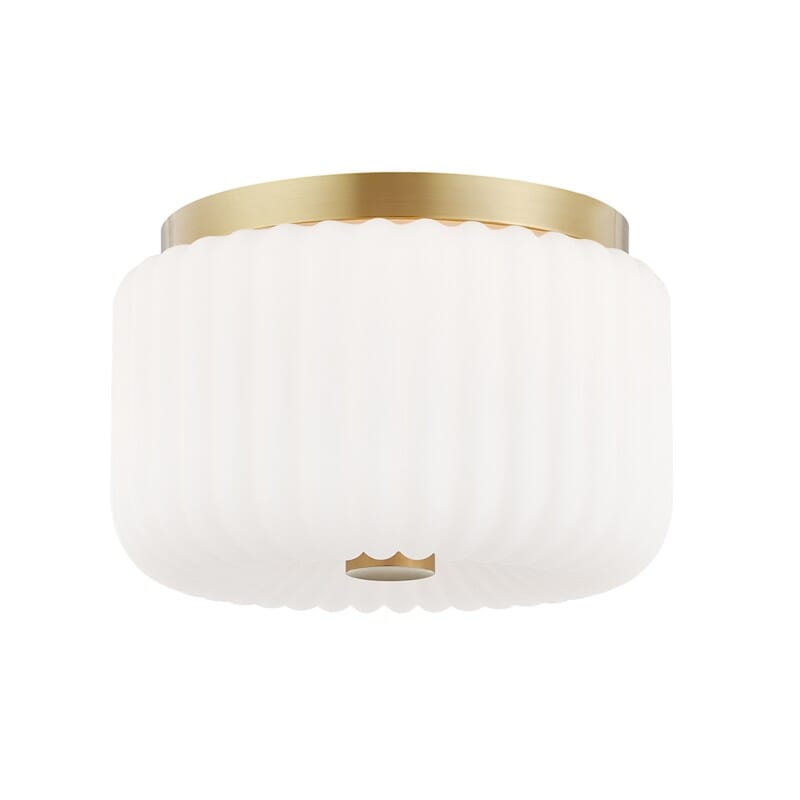 Hudson Valley Lighting Hudson Valley Lighting Mitzi Lydia 2 Light Flush Mount - Available in 2 Colors Aged Brass H340502-AGB