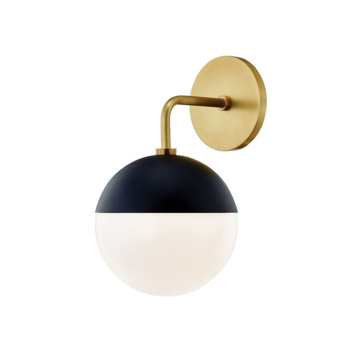 Hudson Valley Lighting Hudson Valley Lighting Mitzi Renee 1 Light Wall Sconce - Available in 2 Colors Aged Brass/Black H344101-AGB/BK