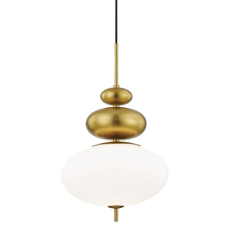 Hudson Valley Lighting Hudson Valley Lighting Mitzi Elsie 1 Light Pendant - Available in 2 Colors Aged Brass H347701-AGB