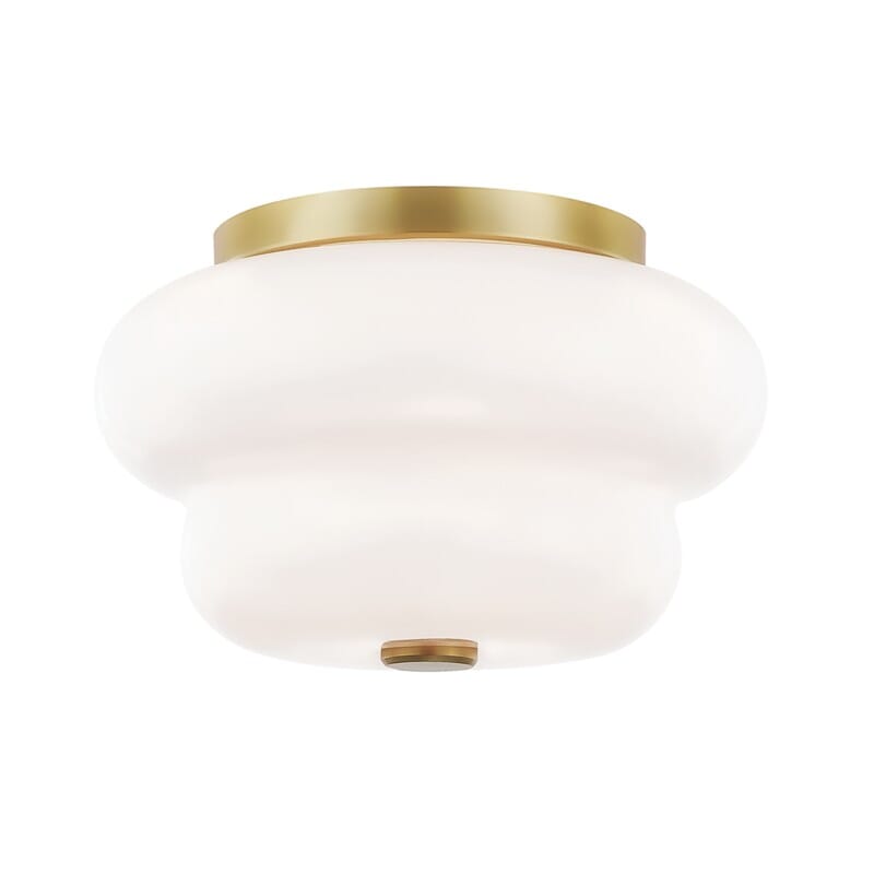 Hudson Valley Lighting Hudson Valley Lighting Mitzi Hazel 2 Light Flush Mount - Available in 2 Colors Aged Brass H350502-AGB