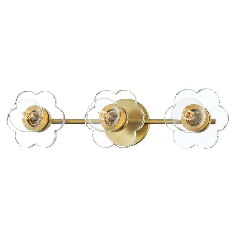 Hudson Valley Lighting Hudson Valley Lighting Mitzi Alexa 3 Light Bath - Available in 2 Colors Aged Brass H357303-AGB