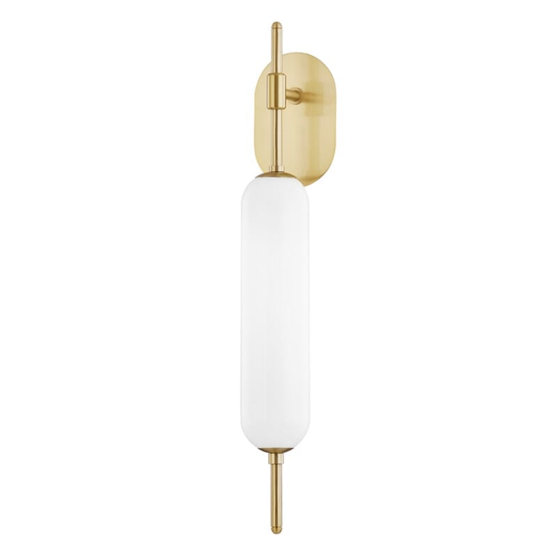 Hudson Valley Lighting Hudson Valley Lighting Mitzi Miley 1 Light Wall Sconce - Available in 3 Colors Aged Brass H373101-AGB