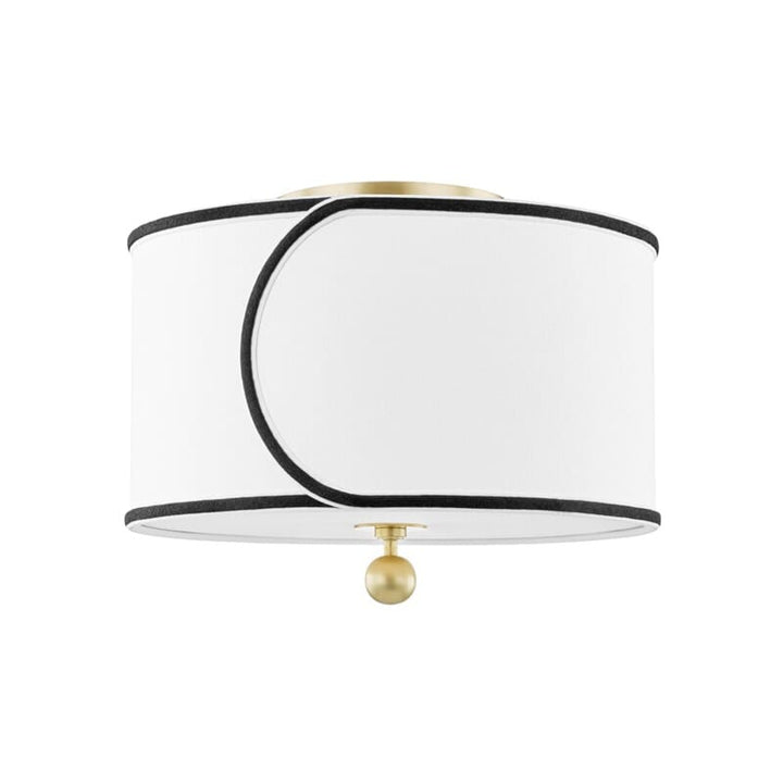 Hudson Valley Lighting Hudson Valley Lighting Mitzi Zara 2 Light Semi Flush - Available in 2 Colors Aged Brass H381602-AGB