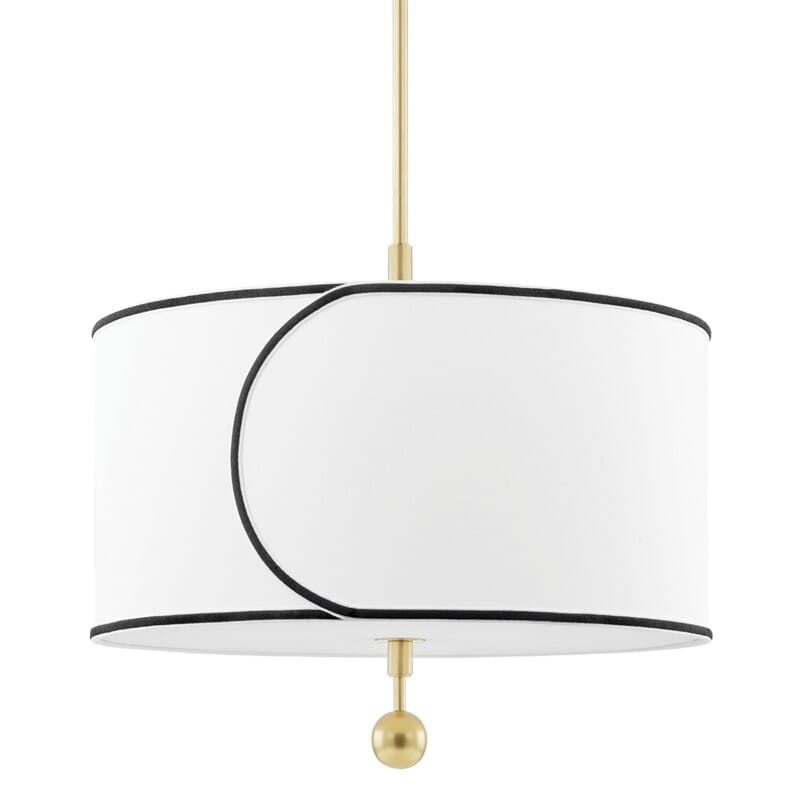 Hudson Valley Lighting Hudson Valley Lighting Mitzi Zara 3 Light Large Pendant - Available in 2 Colors Aged Brass H381701L-AGB