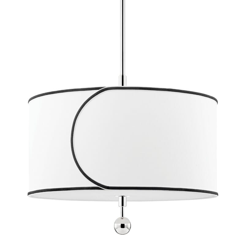 Hudson Valley Lighting Hudson Valley Lighting Mitzi Zara 3 Light Large Pendant - Available in 2 Colors Polished Nickel H381701L-PN