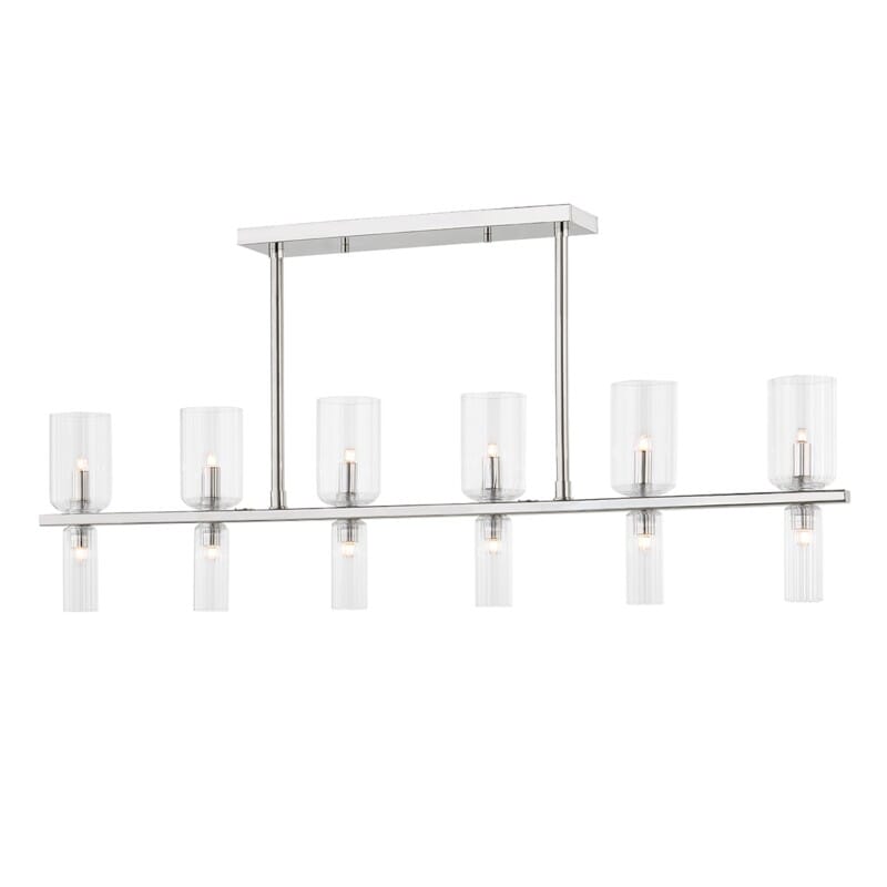 Hudson Valley Lighting Hudson Valley Lighting Mitzi Tabitha 12 Light Linear - Available in 3 Colors Polished Nickel H384912-PN