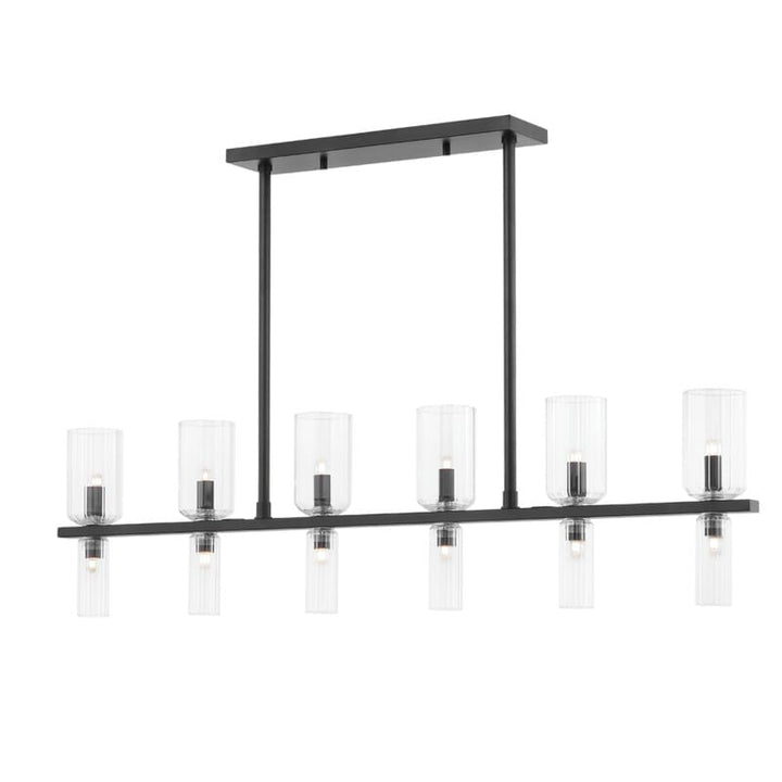 Hudson Valley Lighting Hudson Valley Lighting Mitzi Tabitha 12 Light Linear - Available in 3 Colors Soft Black H384912-SBK