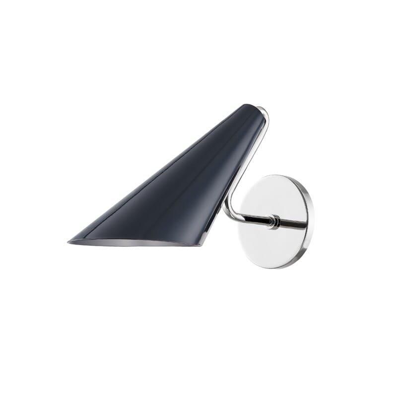 Hudson Valley Lighting Hudson Valley Lighting Mitzi Talia 1 Light Wall Sconce - Available in 2 Colors Polished Nickel/Midnight Blue Combo H399101-PN/MBL