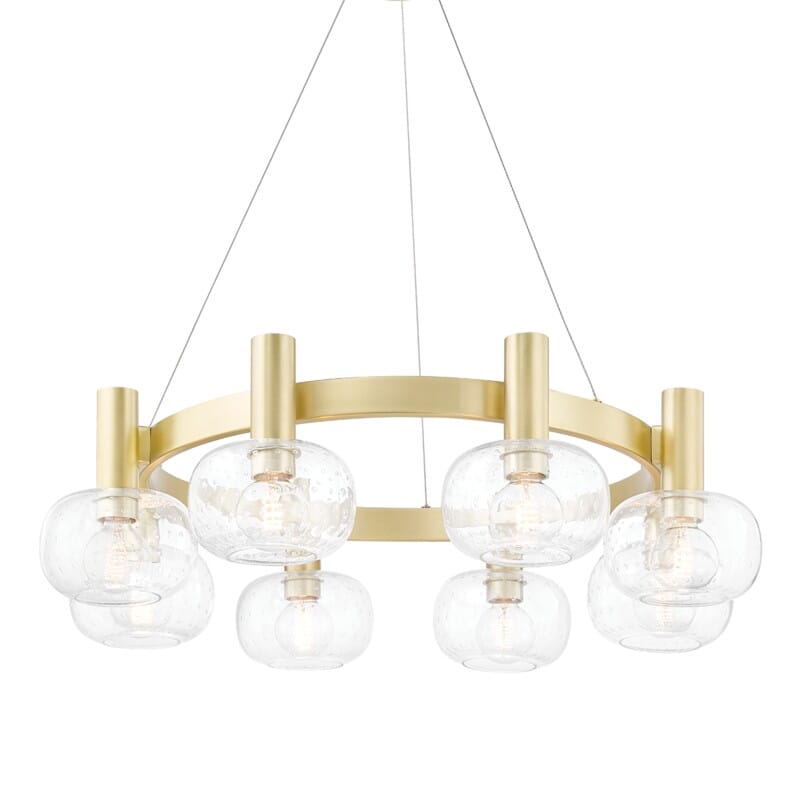 Hudson Valley Lighting Hudson Valley Lighting Mitzi Harlow 8 Light Chandelier - Available in 2 Colors Aged Brass H403808-AGB