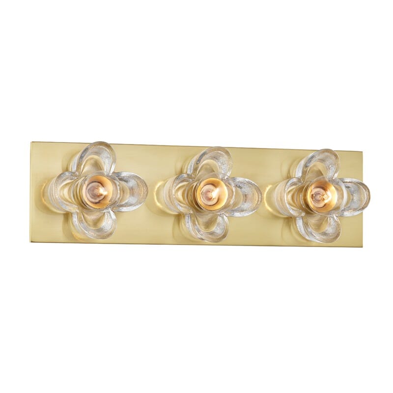 Hudson Valley Lighting Hudson Valley Lighting Mitzi Shea 3 Light Bath Bracket - Available in 3 Colors Aged Brass H410303-AGB