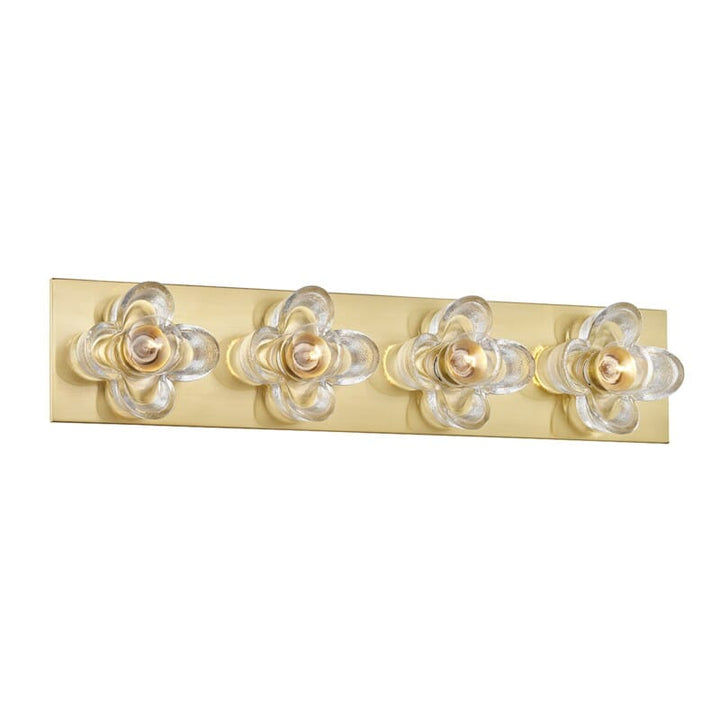 Hudson Valley Lighting Hudson Valley Lighting Mitzi Shea 4 Light Bath Bracket - Available in 3 Colors Aged Brass H410304-AGB