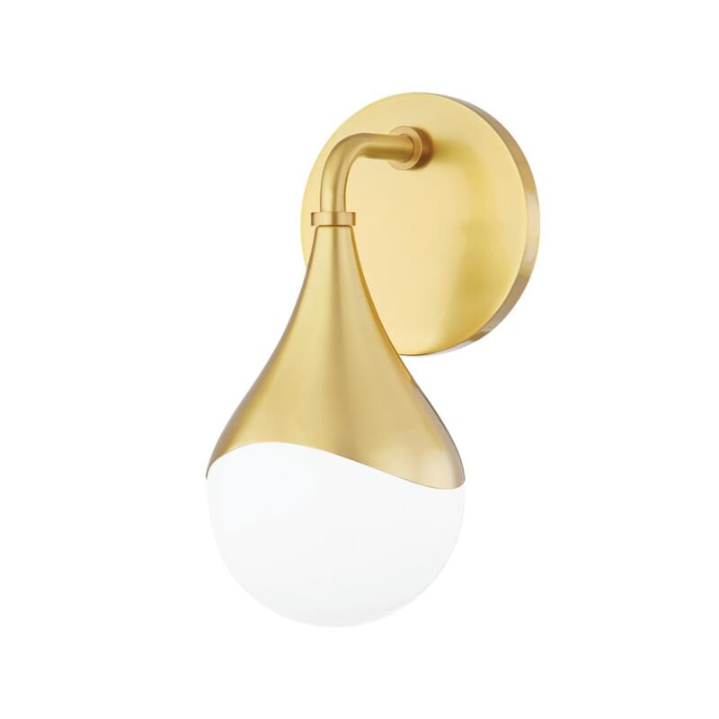 Hudson Valley Lighting Hudson Valley Lighting Mitzi Ariana 1 Light Bath Bracket - Available in 3 Colors Aged Brass H416301-AGB