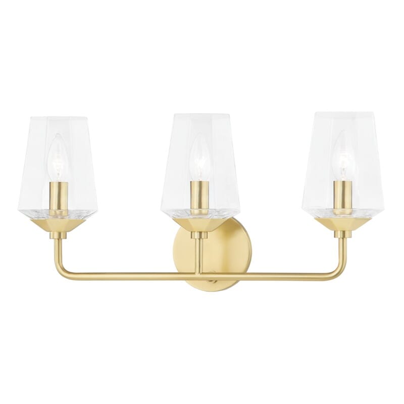 Hudson Valley Lighting Hudson Valley Lighting Mitzi Kayla 3 Light Bath Bracket - Available in 3 Colors Aged Brass H420303-AGB
