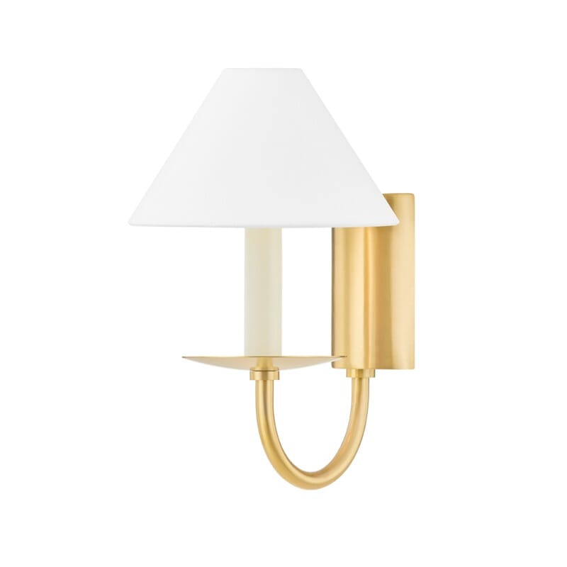 Hudson Valley Lighting Hudson Valley Lighting Mitzi Lenore 1 Light Wall Sconce - Available in 2 Colors Aged Brass H464101-AGB