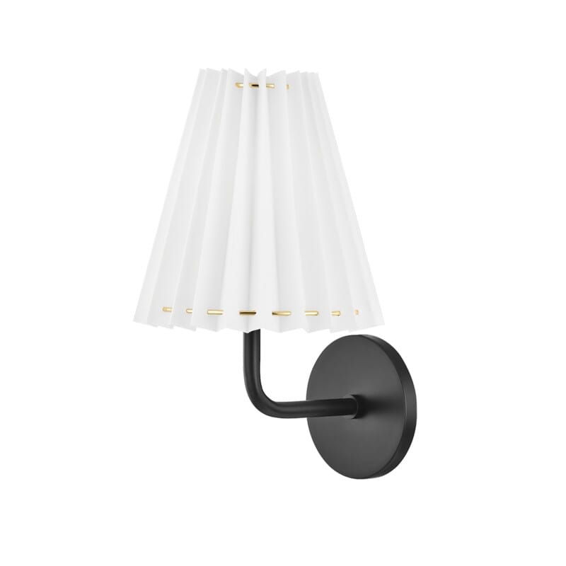 Hudson Valley Lighting Hudson Valley Lighting Mitzi Demi 1 Light Wall Sconce - Available in 2 Colors Soft Black / A H476101A-SBK