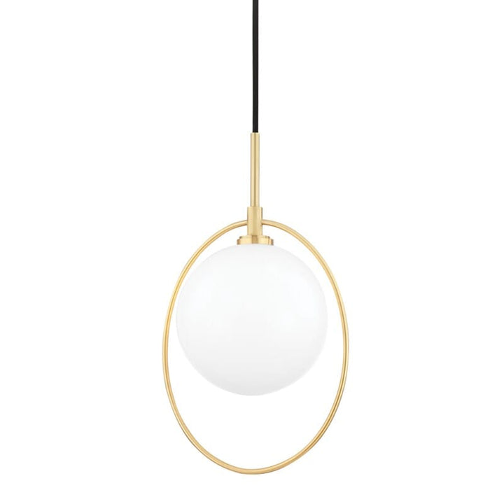 Hudson Valley Lighting Hudson Valley Lighting Mitzi Babette 1 Light Pendant - Available in 2 Colors Aged Brass H493701-AGB