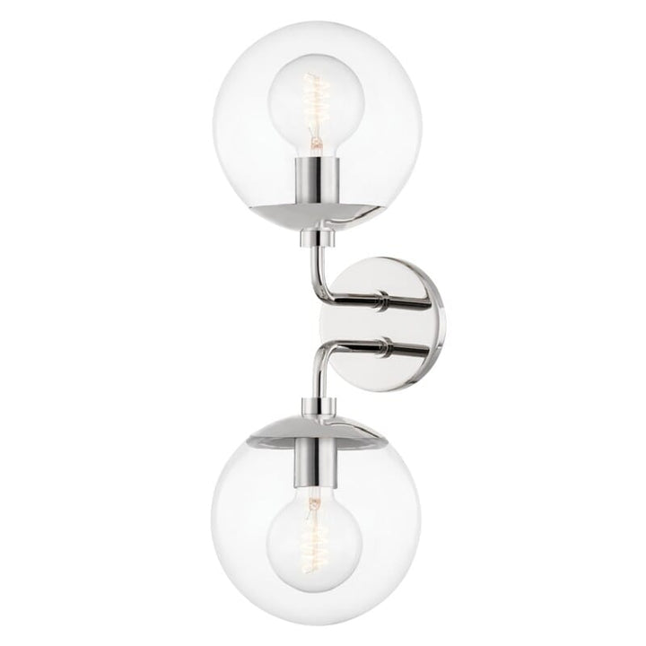 Hudson Valley Lighting Hudson Valley Lighting Mitzi Meadow 2 Light Wall Sconce - Available in 3 Colors Polished Nickel H503102-PN