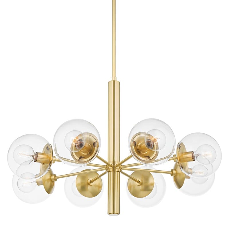 Hudson Valley Lighting Hudson Valley Lighting Mitzi Meadow 8 Light Chandelier - Available in 3 Colors Aged Brass H503808-AGB