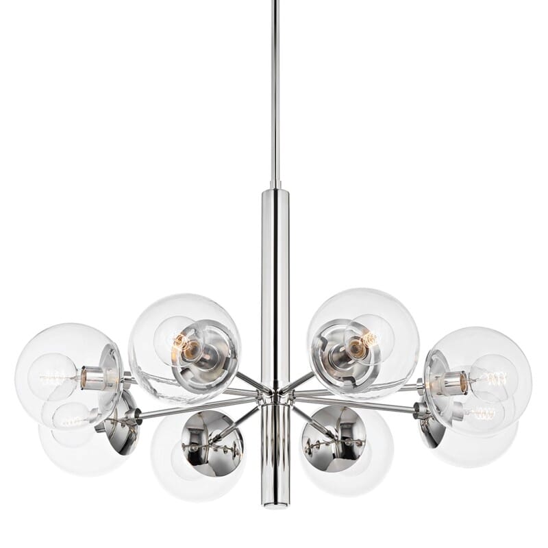 Hudson Valley Lighting Hudson Valley Lighting Mitzi Meadow 8 Light Chandelier - Available in 3 Colors Polished Nickel H503808-PN