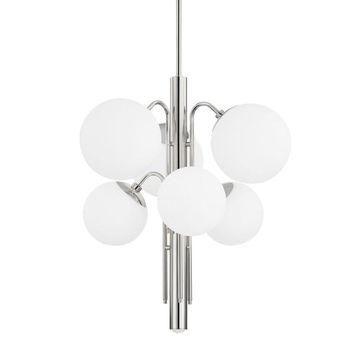 Hudson Valley Lighting Hudson Valley Lighting Mitzi Ingrid 6 Light Chandelier - Available in 2 Colors Polished Nickel H504806-PN