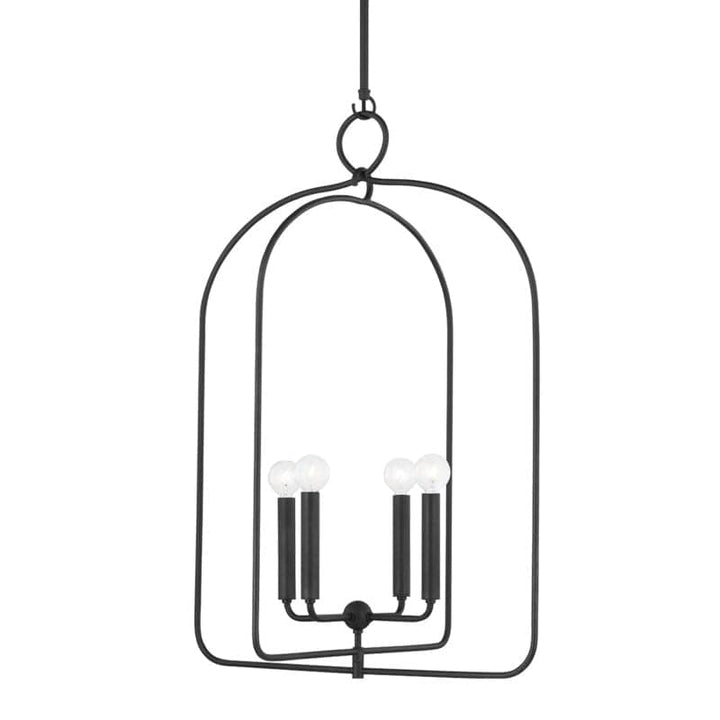 Hudson Valley Lighting Hudson Valley Lighting Mitzi Mallory 4 Light Pendant - Available in 2 Colors Aged Iron / Large H512701L-AI
