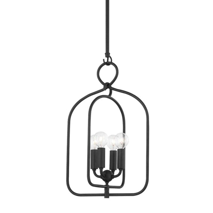 Hudson Valley Lighting Hudson Valley Lighting Mitzi Mallory 4 Light Pendant - Available in 2 Colors Aged Iron / Small H512701S-AI