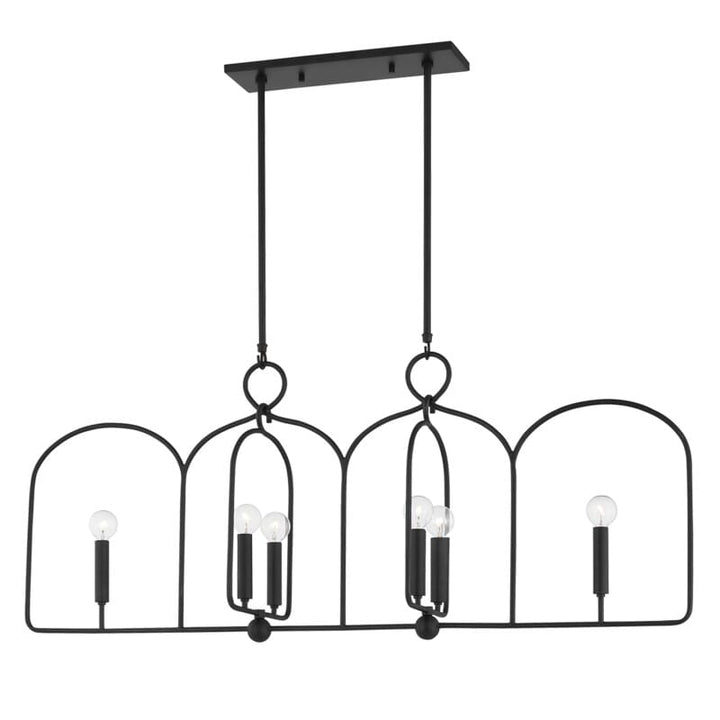 Hudson Valley Lighting Hudson Valley Lighting Mitzi Mallory 6 Light Linear - Available in 2 Colors Aged Iron H512906-AI