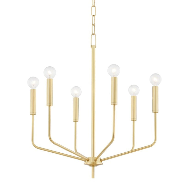 Hudson Valley Lighting Hudson Valley Lighting Mitzi Bailey 6 Light Chandelier - Available in 3 Colors Aged Brass H516806-AGB
