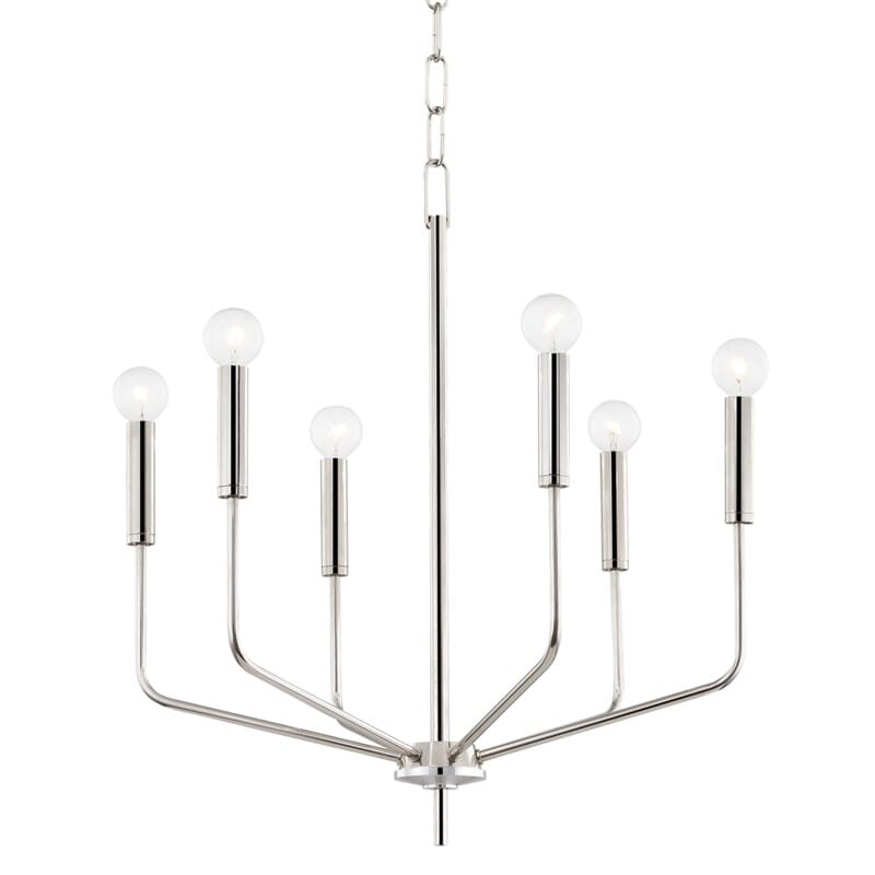 Hudson Valley Lighting Hudson Valley Lighting Mitzi Bailey 6 Light Chandelier - Available in 3 Colors Polished Nickel H516806-PN