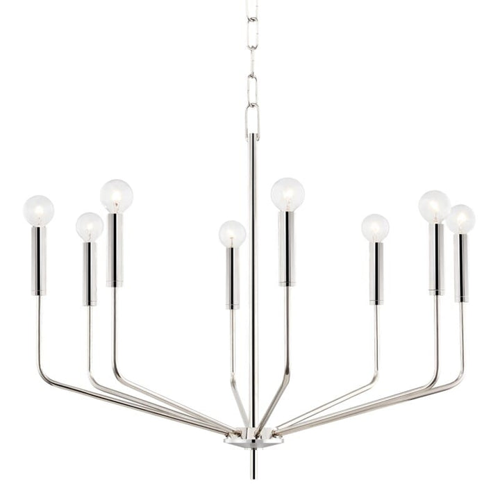 Hudson Valley Lighting Hudson Valley Lighting Mitzi Bailey 8 Light Chandelier - Available in 3 Colors Polished Nickel H516808-PN