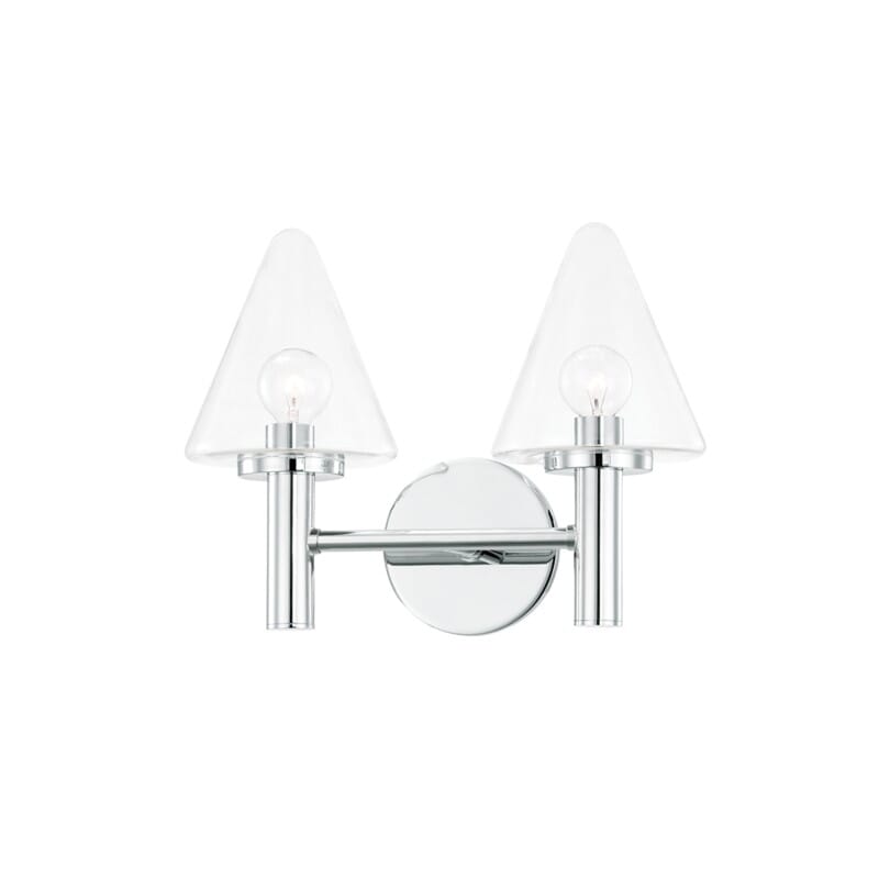 Hudson Valley Lighting Hudson Valley Lighting Mitzi Connie 2 Light Bath & Vanity - Available in 2 Colors Polished Chrome H540302-PC
