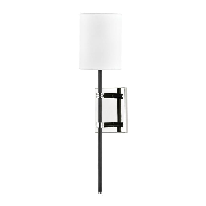 Hudson Valley Lighting Hudson Valley Lighting Mitzi Denise 1 Light Wall Sconce - Available in 2 Colors Polished Nickel/Black H547101-PN/BK