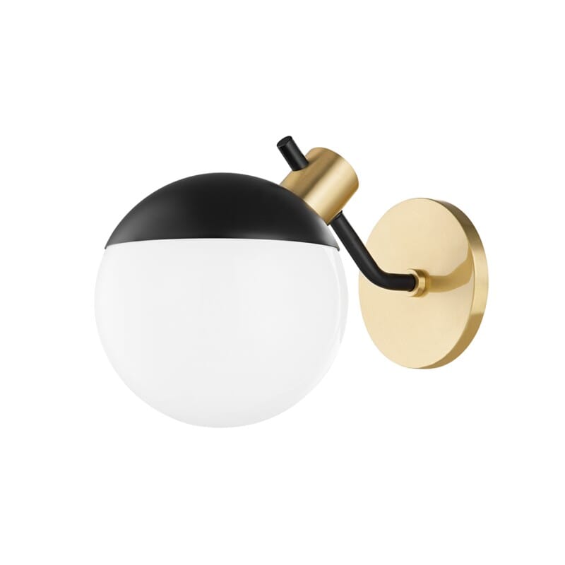 Hudson Valley Lighting Hudson Valley Lighting Mitzi Miranda 1 Light Wall Sconce - Available in 2 Colors Aged Brass/Soft Black H573101-AGB/SBK