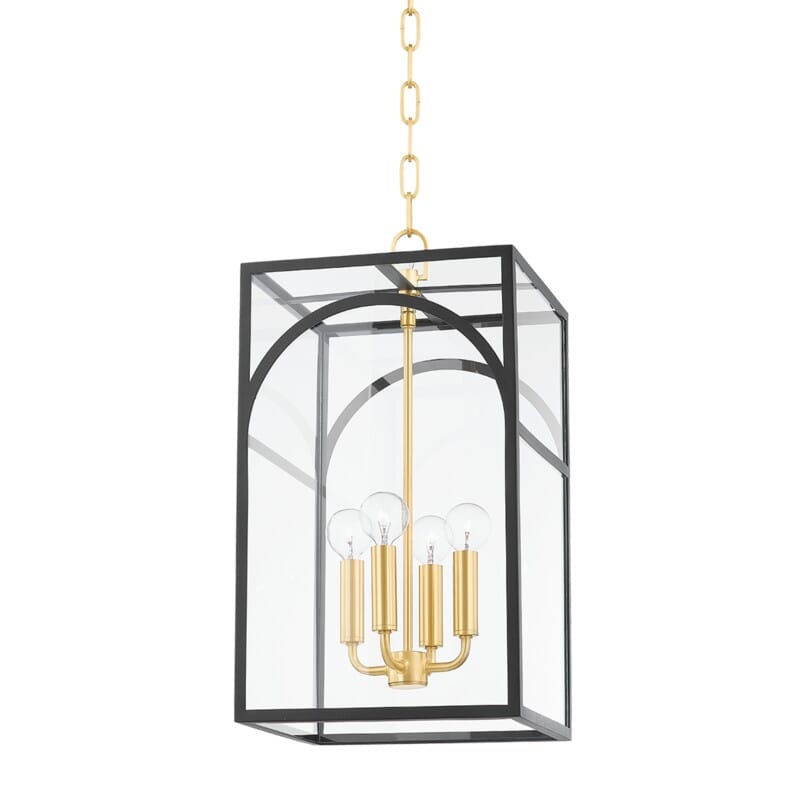 Hudson Valley Lighting Hudson Valley Lighting Mitzi Addison 4 Light Pendant - Available in 2 Colors Textured Black / Small H642704S-AGB/TBK