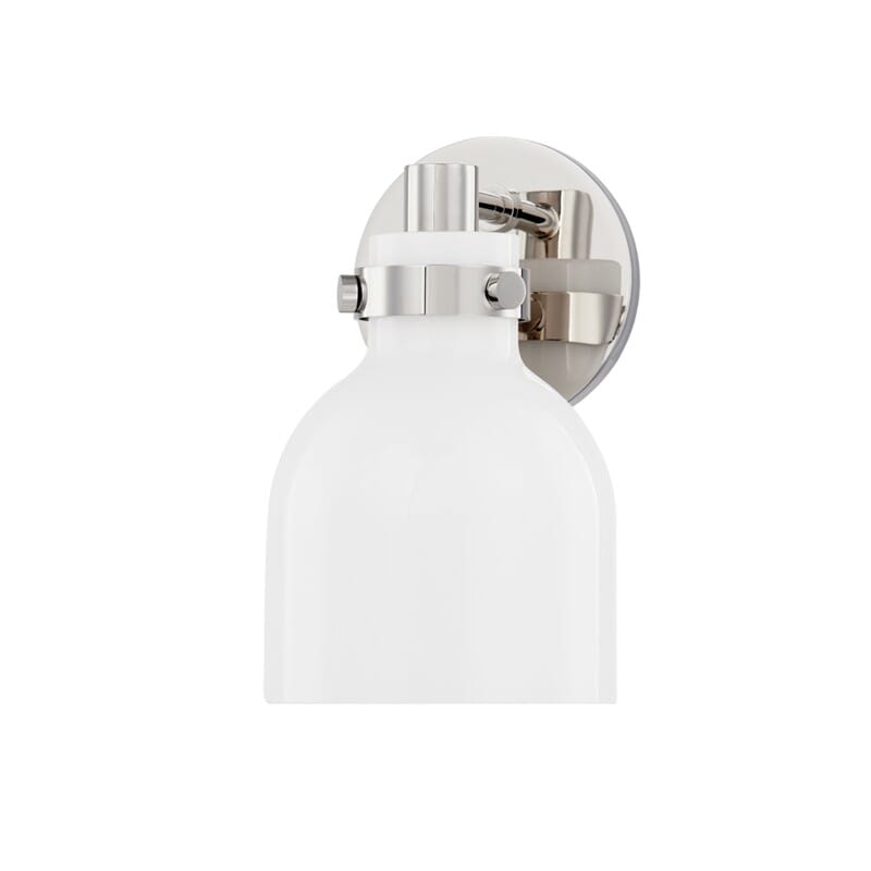 Hudson Valley Lighting Hudson Valley Lighting Mitzi Elli 1 Light Bath Sconce - Available in 2 Colors Polished Nickel H649301-PN