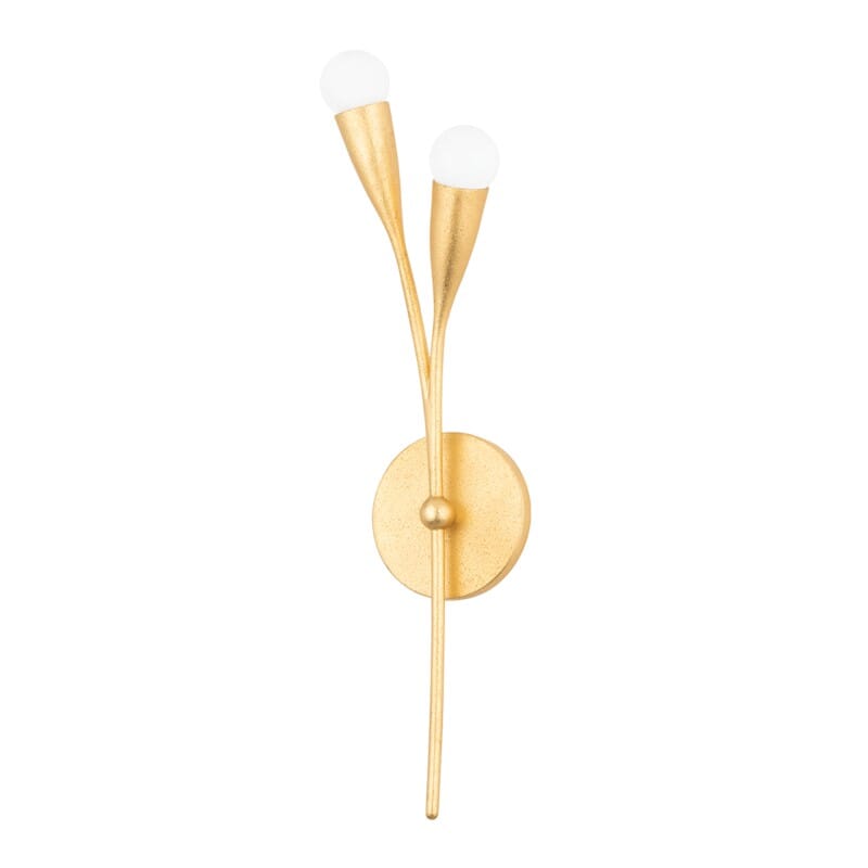 Hudson Valley Lighting Hudson Valley Lighting Mitzi Elsa 2 Light Wall Sconce - Available in 2 Colors Gold Leaf H689102-GL
