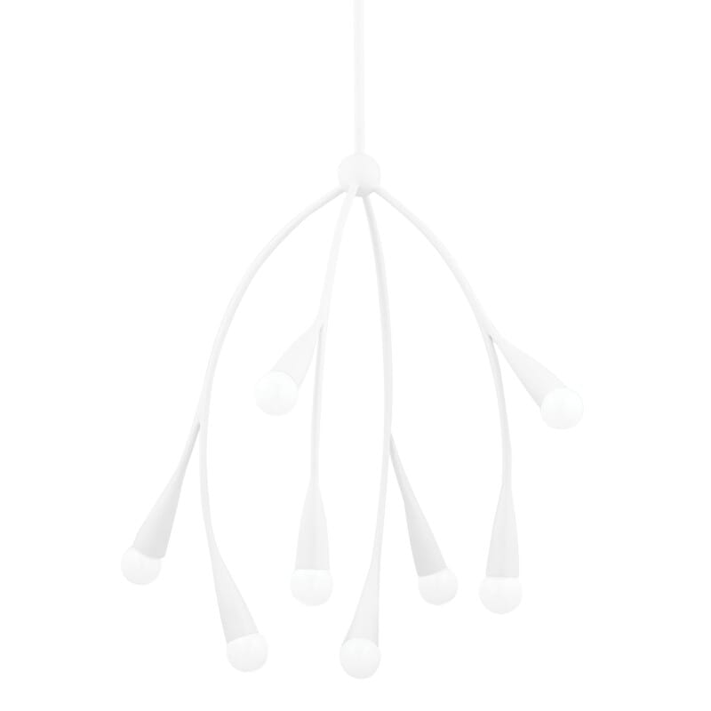 Hudson Valley Lighting Hudson Valley Lighting Mitzi Elsa 8 Light Chandelier - Available in 2 Colors Textured White H689708-TWH