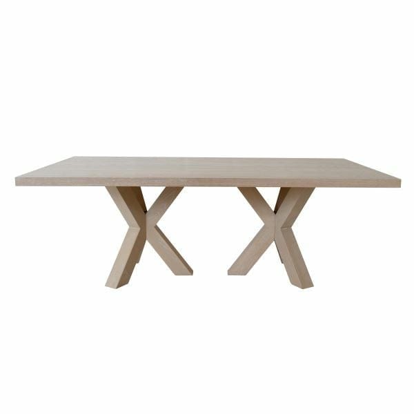 Worlds Away Worlds Away Haines Rectangular Dining Table - Natural Cerused HAINES CO