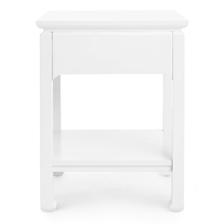 Bassanio 1-Drawer Side Table - White